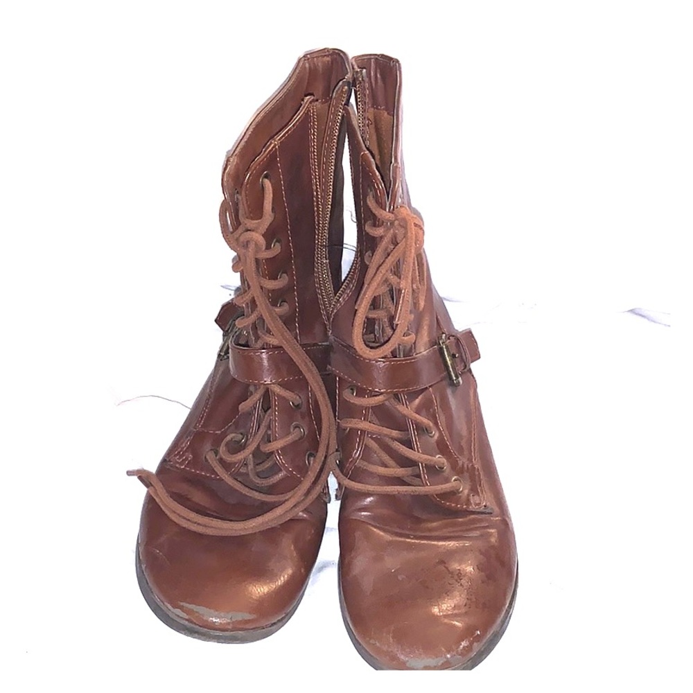Brown Combat Boots